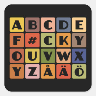 Autocollants Naughty Alphabets