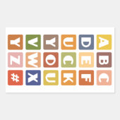 Autocollants Naughty Alphabets (Devant)