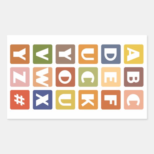 Autocollants Naughty Alphabets (Devant)