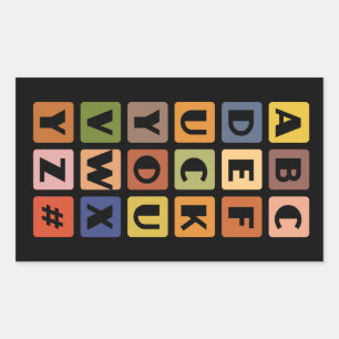 Autocollants Naughty Alphabets