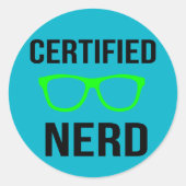 Autocollants Nerd certifiés (Devant)