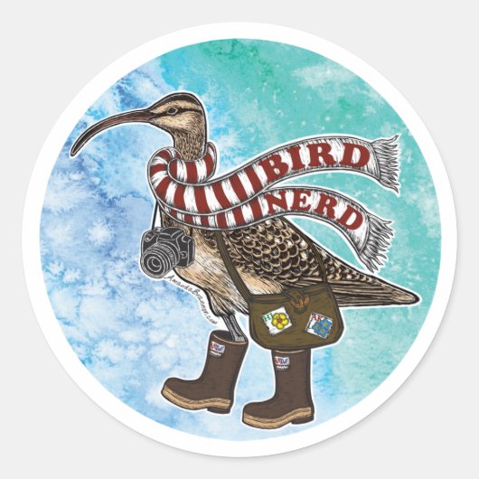 Autocollants Nerd pour oiseaux (Devant)