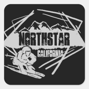 Autocollants noirs de logo de ski de Northstar la