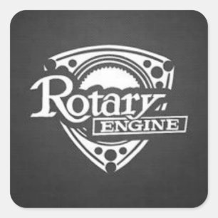 Autocollants noirs de moteur rotatoire