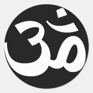 Autocollants noirs et blancs de l'OM