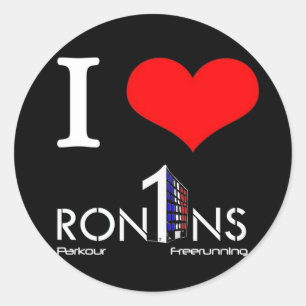Autocollants noirs et ronds
