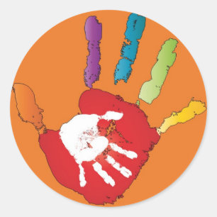 Autocollants nommés de Childcare de coup de main