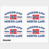 Autocollants NORDKAPP Norvège (Feuille)