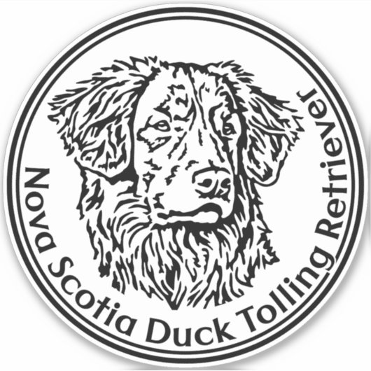Autocollants Nova Scotia Duck Tolling Retriever (Devant)
