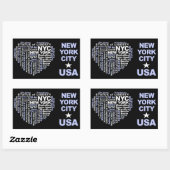 Autocollants NYC (Feuille)