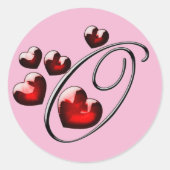 autocollants O initiaux monogramme (Devant)