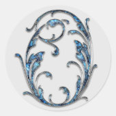 autocollants O initiaux monogramme (Devant)