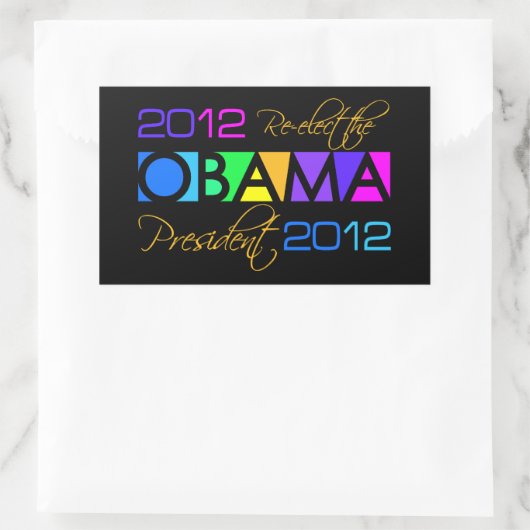 Autocollants OBAMA 2012 (Sac)