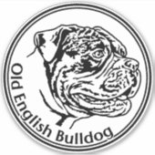 Autocollants Old English Bulldog (Devant)