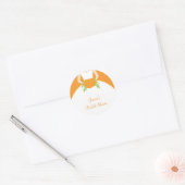 Autocollants Orange Damask Bride (Enveloppe)