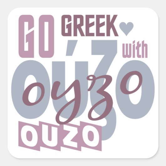 Autocollants Ouzo (Devant)