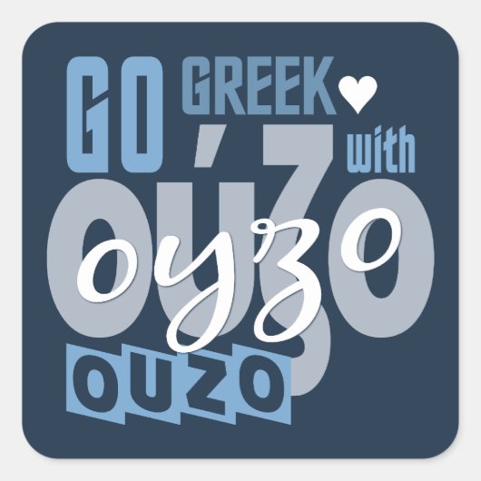 Autocollants Ouzo (Devant)