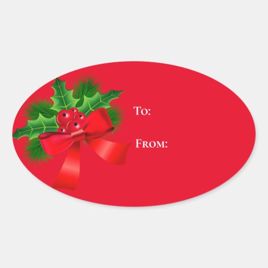 Autocollants Oval Christmas Gig (Devant)