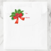 Autocollants Oval Christmas Gig (Sac)