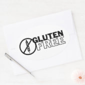 Autocollants ovale sans gluten et Étiquettes (Enveloppe)
