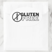 Autocollants ovale sans gluten et Étiquettes (Sac)