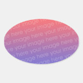 Autocollants ovales faits sur commande (Devant)