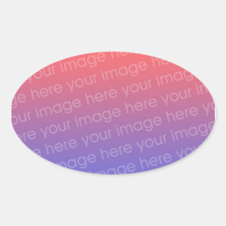 Autocollants ovales faits sur commande
