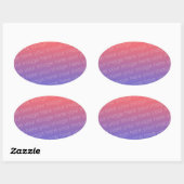 Autocollants ovales faits sur commande (Feuille)