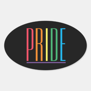 Autocollants ovales PRIDE II
