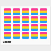 Autocollants Pansexual Pride - arrondi (Feuille)