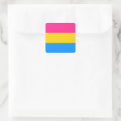 Autocollants Pansexual Pride - arrondi (Sac)