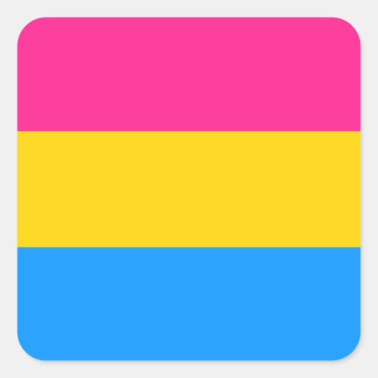 Autocollants Pansexual Pride - arrondi (Devant)