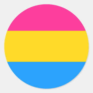 Autocollants Pansexual Pride - rond