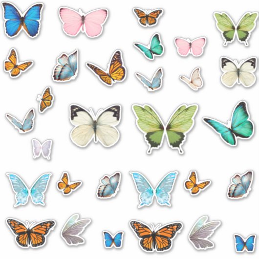 Autocollants Papillon Fantaisie (Devant)