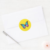 Autocollants papillon ronds (Enveloppe)