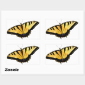 Autocollants Papillon Tiger Swallowtail (Feuille)