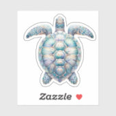 Autocollants Pastel Sea Turtle (Feuille)