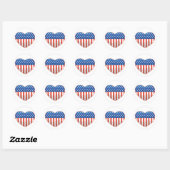Autocollants Patriotic Heart (Feuille)