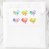 autocollants peints de coeur (Sac)