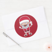 Autocollants Père Noël amusant (Enveloppe)