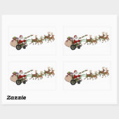 Autocollants - Père Noël en fauteuil roulant (Feuille)