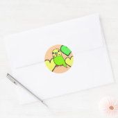 Autocollants Perruche Verte (Enveloppe)