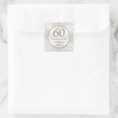 Autocollants personnalisables du 60e anniversaire  (Sac)
