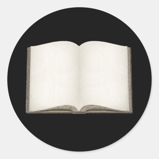 Autocollants personnalisables Open Book (Devant)