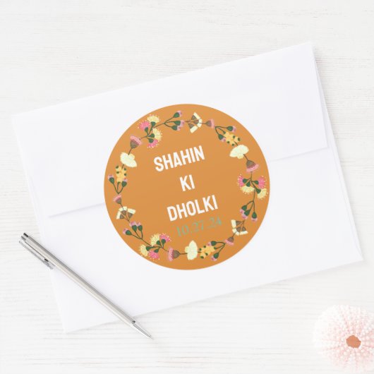 Autocollants personnalisables pour dholki (Enveloppe)