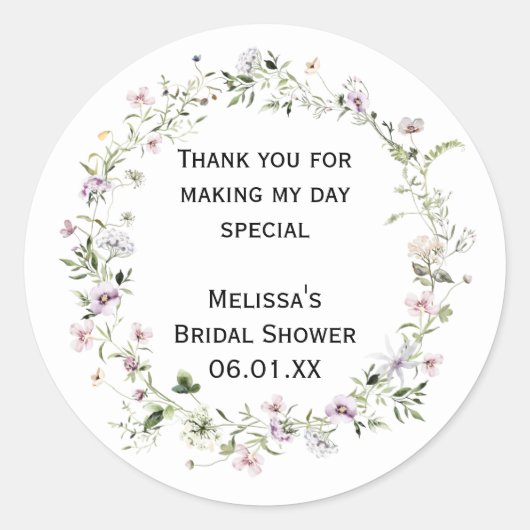 Autocollants Personnaliser Fleur Sauvage Fleurit (Devant)