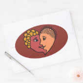 Autocollants personnalisés Abstraits Lovers (Enveloppe)