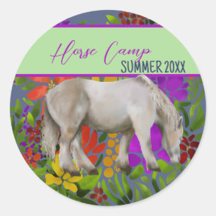 Autocollants personnalisés année de Horse Camp
