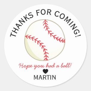 Autocollants Personnalisés Baseball J'espère que v