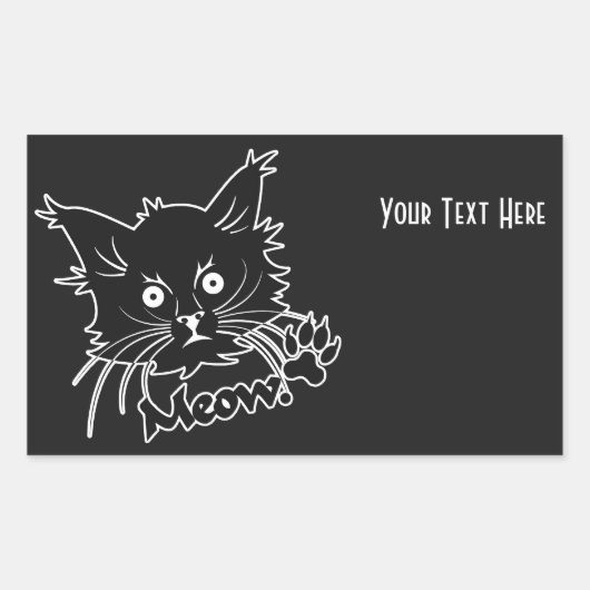 Autocollants personnalisés Black Cat (Devant)